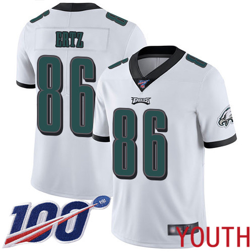 Youth Philadelphia Eagles 86 Zach Ertz White Vapor Untouchable NFL Jersey Limited Player Season Football